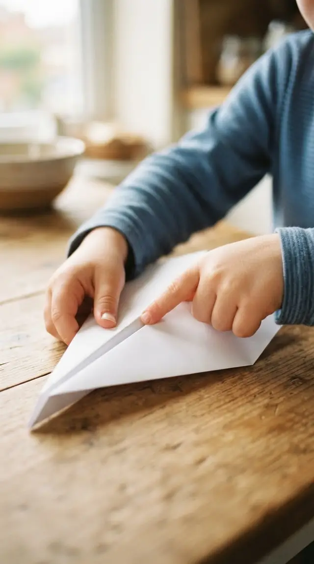 Paper Airplane Distance Contest step 1