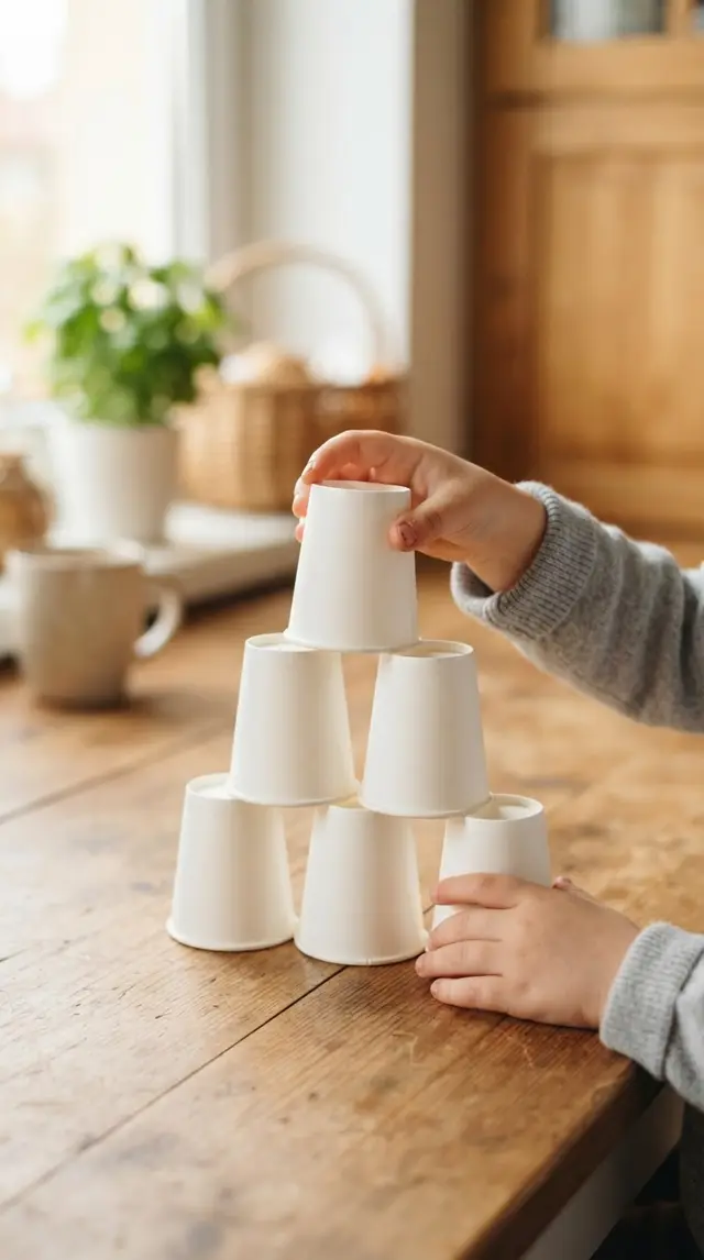 Paper Cup Tower step 2