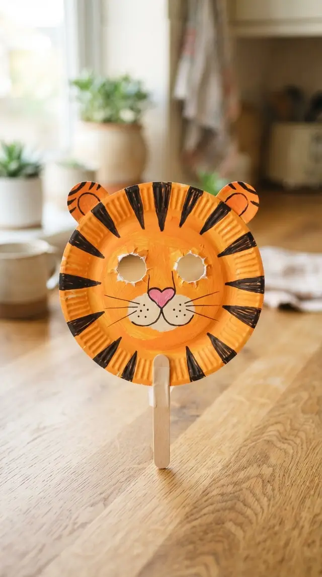 Paper Plate Mask kids challenge