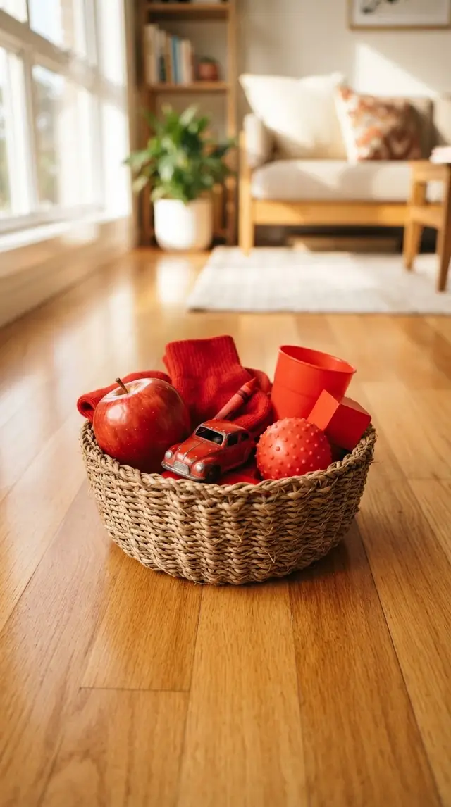 Find 10 Red Things kids challenge